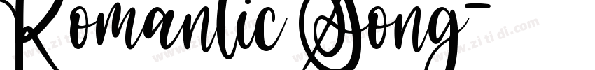 Romantic Song字体转换